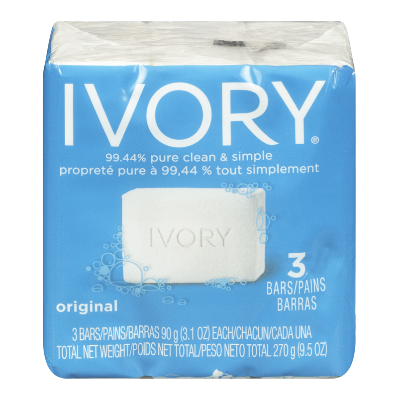 Ivory Soap Bars - Original (24-3's (90 g bars)) (jit) - Pantree