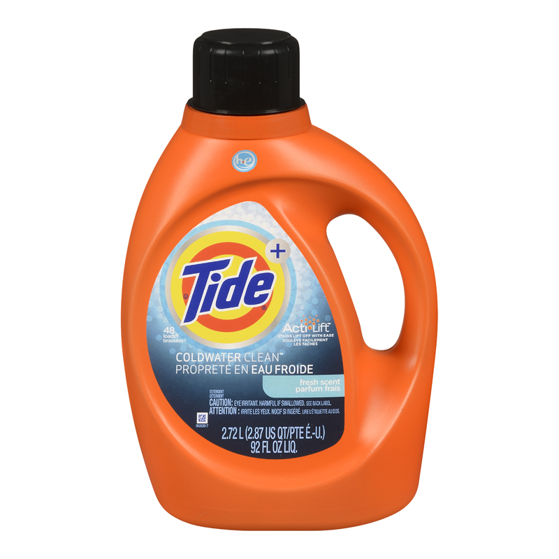 Tide He Coldwater Laundry Liquid - Fresh Scent (4-2.72 L) (jit) - Pantree