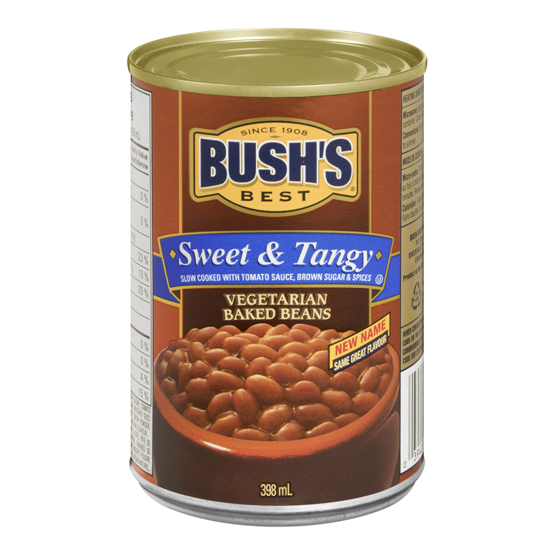 Bush's Best Baked Beans Sweet & Tangy Veg (12-398 mL) (jit) - Pantree