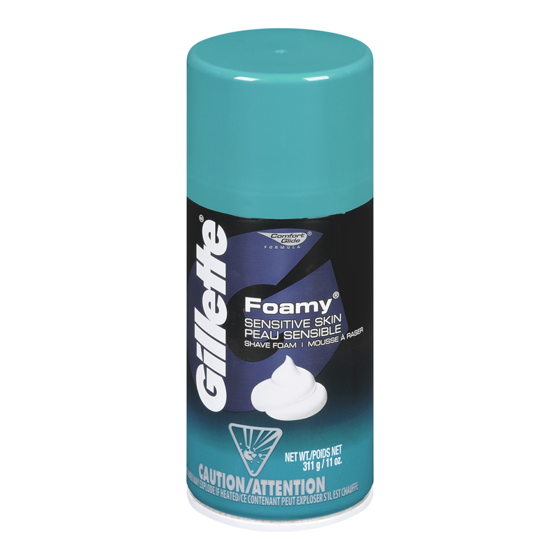 Gillette Foamy Sensitive Skin Shaving Foam (12-311 g) (jit) - Pantree