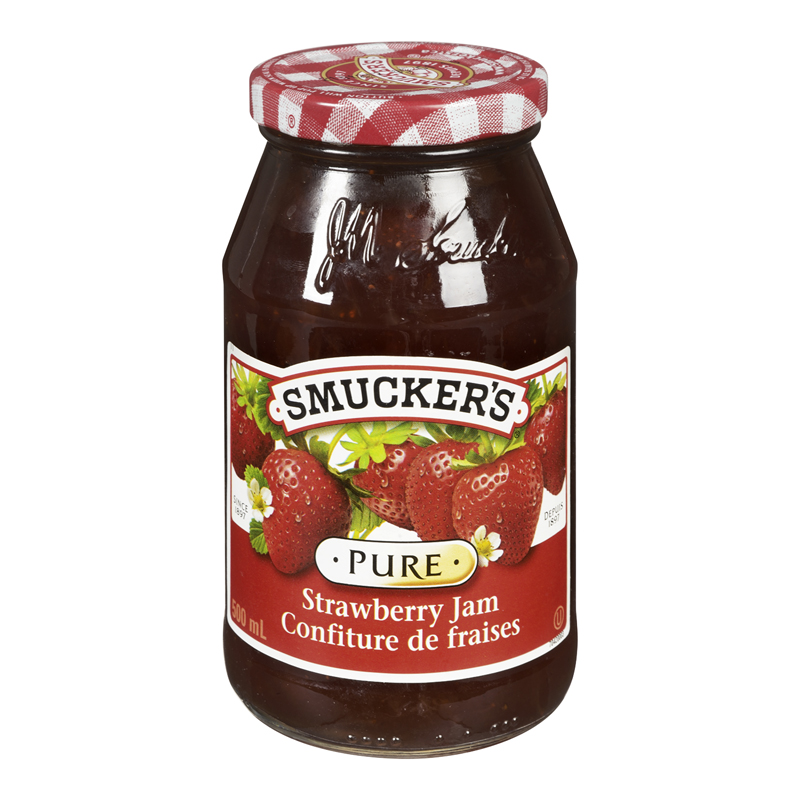 Smucker's Pure Strawberry Jam (12-500 mL) (jit) - Pantree