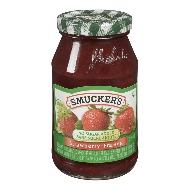 Smucker's Strawberry Jam No Sugar Added (12-310 mL) (jit) - Pantree