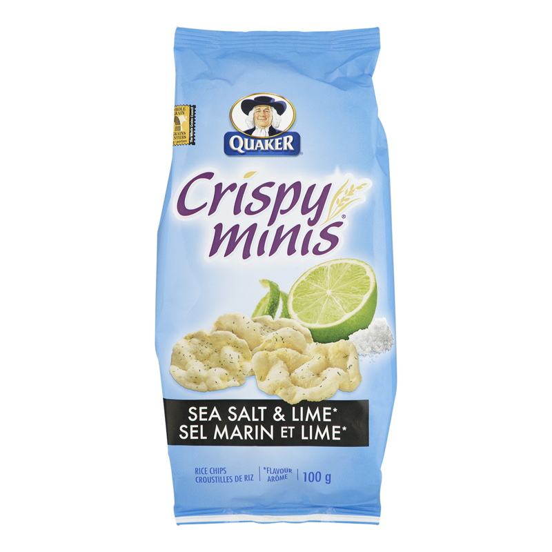 Quaker Crispy Mini Rice Cakes - Sea Salt & Lime (12-100 g) (jit) - Pantree