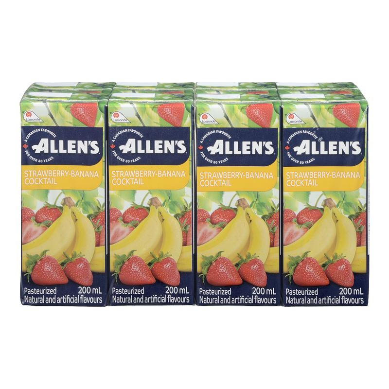 Allens Strawberry Banana Juice (Tetra) (32-200 mL) - Pantree