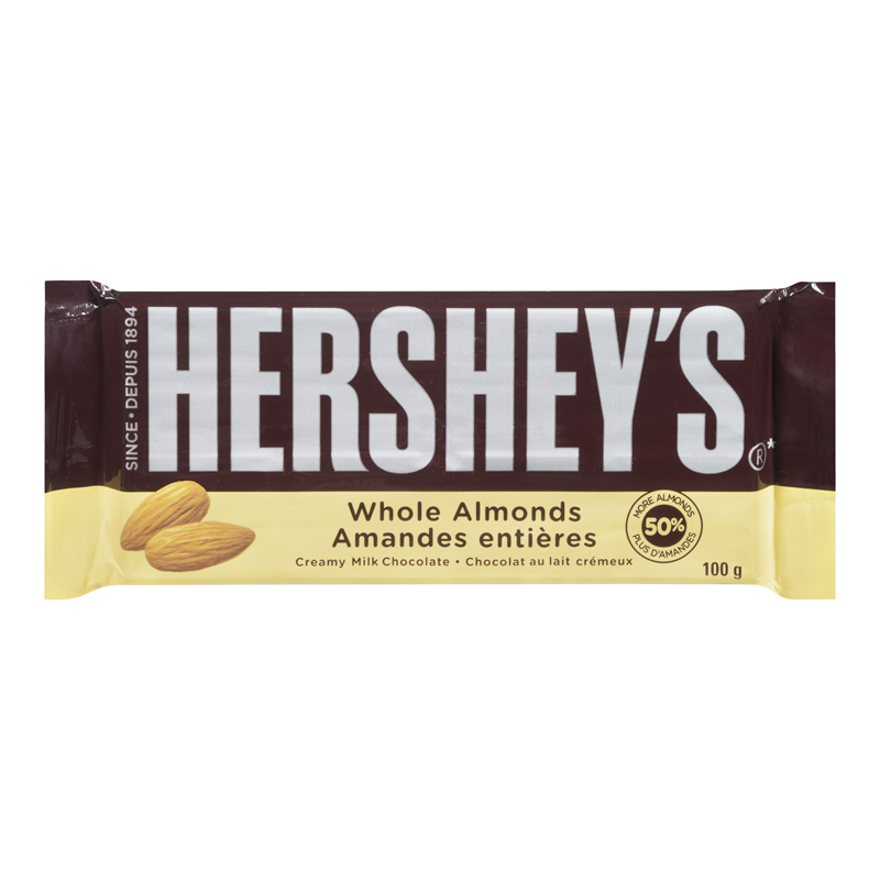 Hershey's Bar Almond Family (14-100 g) (jit) - Pantree