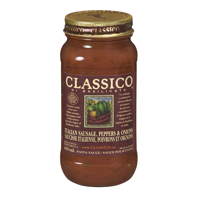 Classico Di Basilicata - Italian Sausage, Peppers And Onions (12-650 mL) (jit) - Pantree