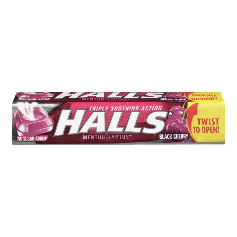 Halls Menthol Lyptus Sugar Free Black Cherry  (20 Packs) (jit) - Pantree