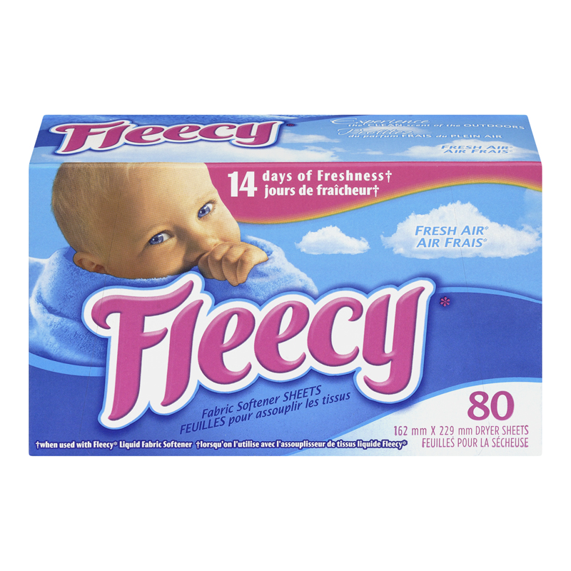 Fleecy Dryer Sheets Fresh Air (6-80 Sheets) (jit) - Pantree