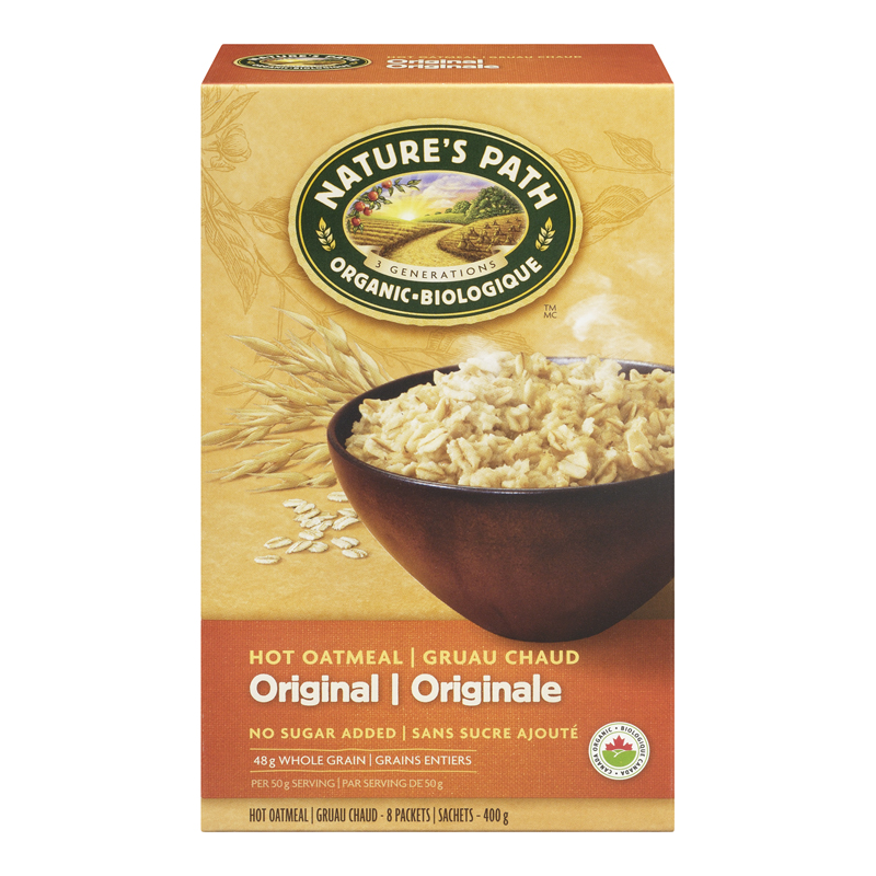 Nature's Path Organic Hot Oatmeal, Original (6-400 g (48 - 50 g Pouches)) (jit) - Pantree