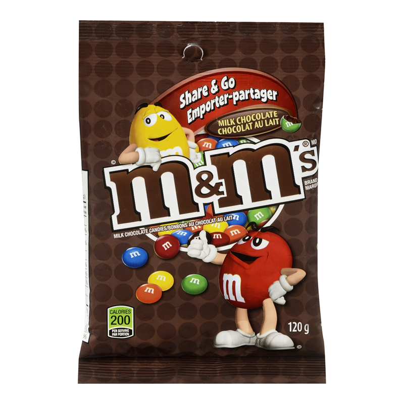 M&M Milk Chocolate Peg Pack (24-120 g) (jit) – Pantree