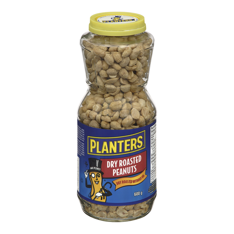 Planters Dry Roasted Peanuts (12-600 g) (jit) - Pantree