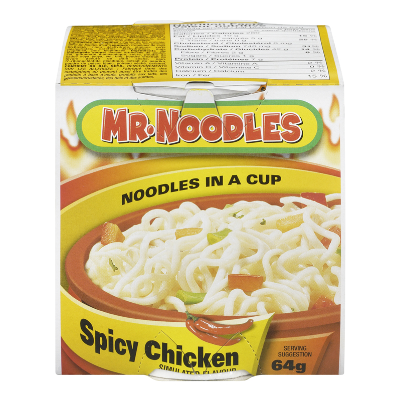 Mr Noodle Soup Cup Spicy Chicken (12-64 g) (jit) - Pantree
