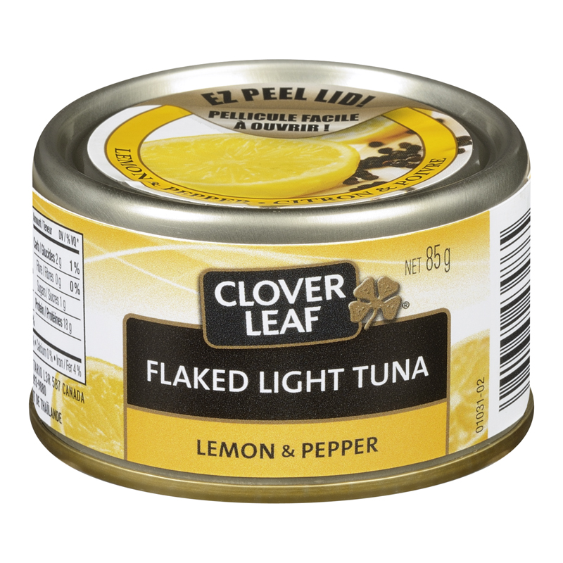 Clover Leaf Flaked Light Tuna - Lemon & Pepper (24-85 g) (jit) - Pantree
