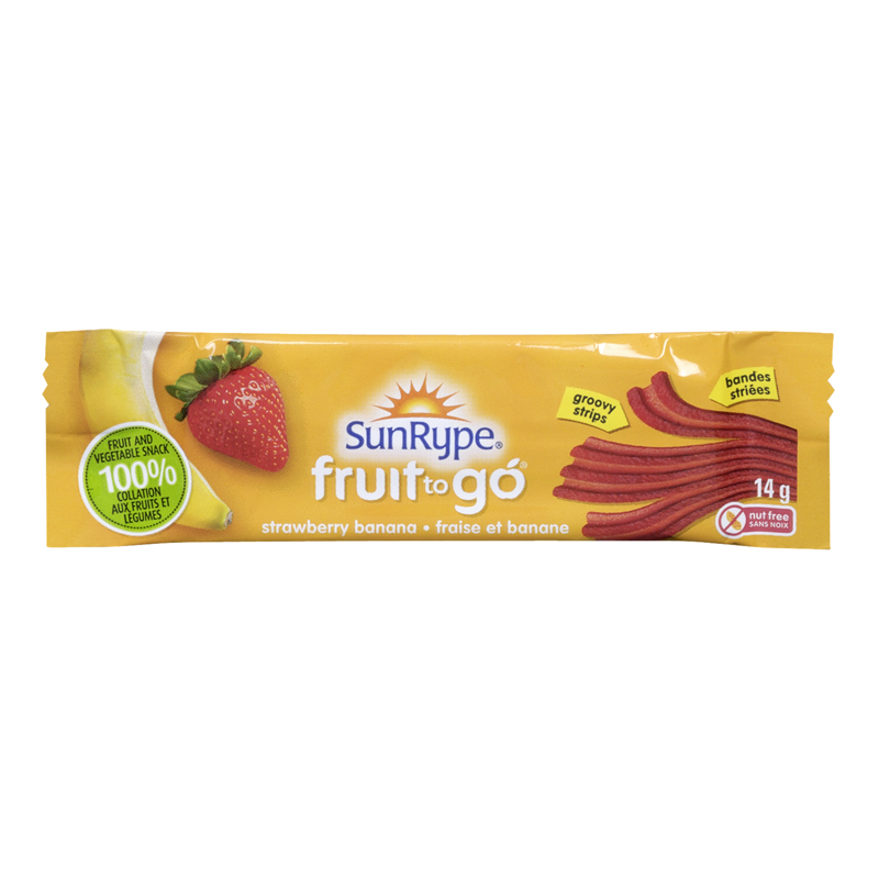SunRype Fruit To Go Veggie Strawberry Banana (Gluten Free, Peanut Free, Vegan) (154-14 g) (jit) - Pantree