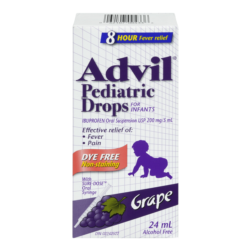 Advil Pediatric Drops Dye Free (1-24 mL) (jit) - Pantree