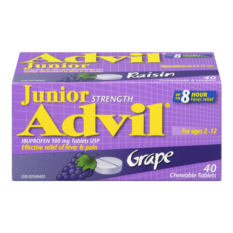 Advil Jr. Strength Grape (1-40 ea) (jit) - Pantree