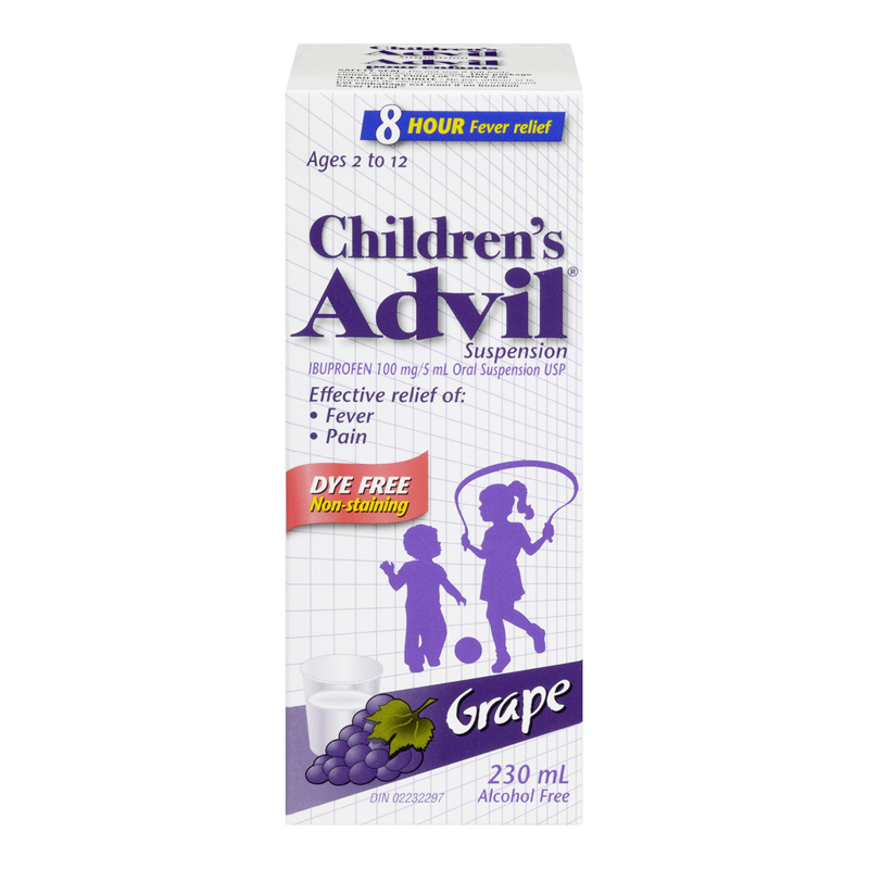 Advil Childrens Grape Dye Free (1-230 mL) (jit) - Pantree
