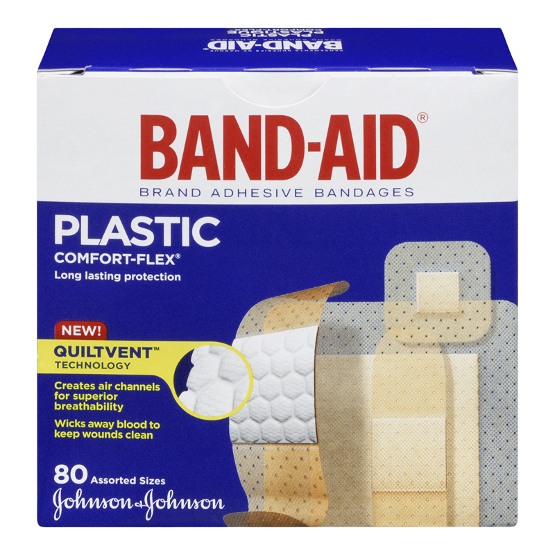 Band Aid Plastic Assorted (1-80 ea) (jit) - Pantree