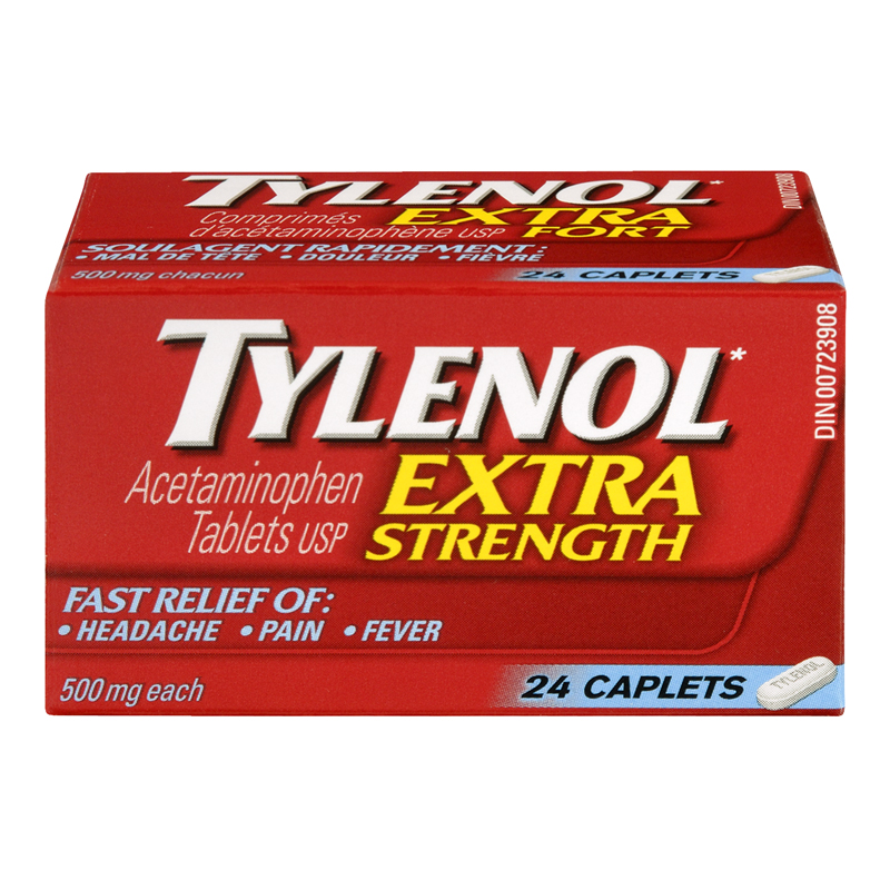 Tylenol Extra Strength Caplets - 1 unit (1-24 ea) - Pantree