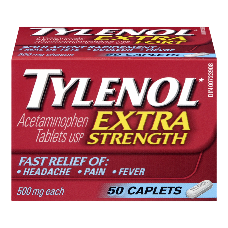 Tylenol Extra Strength Caplets (1-50 Caplets) (jit) - Pantree