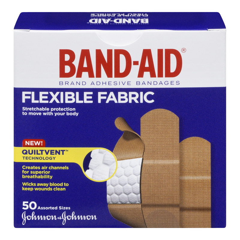 Bandaid Fabric Bandages (6-50s (6 boxes of 50)) (jit) - Pantree