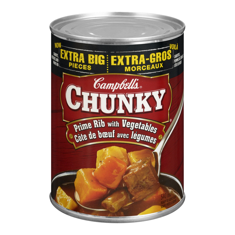 Campbell's Chunky Soup Prime Rib With Vegetable (24-540 mL) (jit) - Pantree