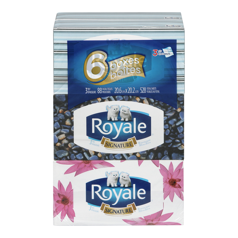 Royale Facial Tissue 88s (6 - 6 ea (36 boxes)) - Pantree