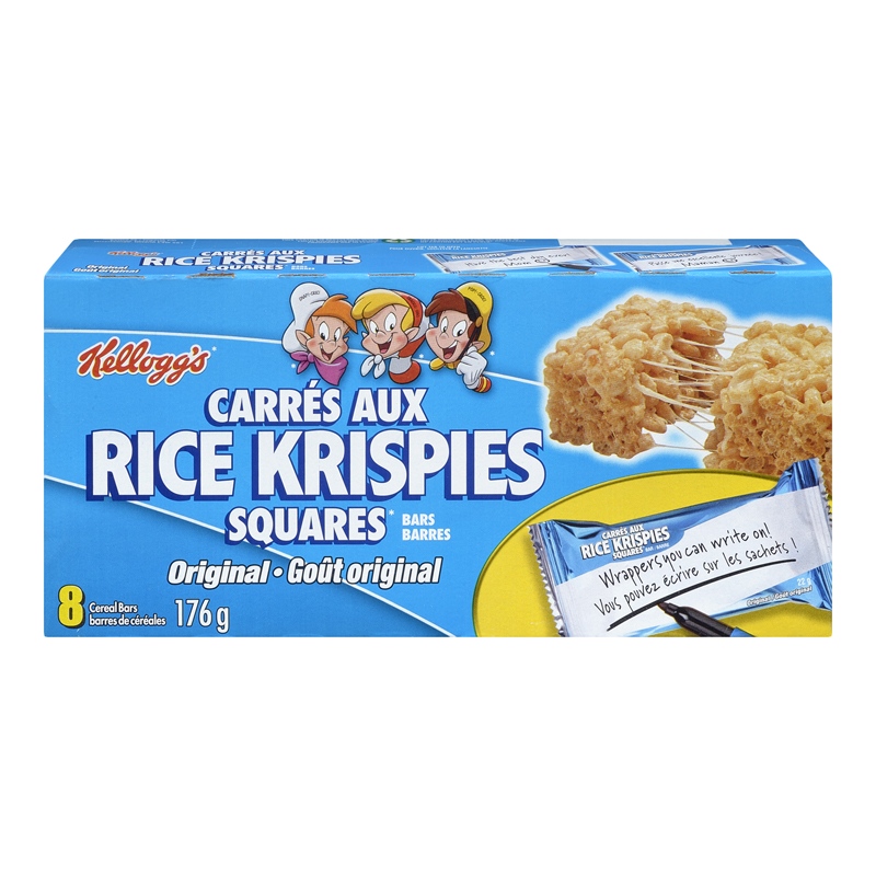 Kellogg's Rice Krispie Squares (12-176 g (96 Bars Per Case)) (jit) - Pantree