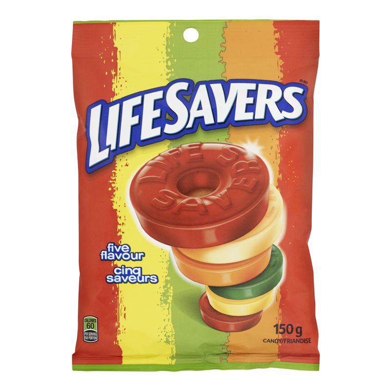 Lifesavers 5 Flavour Bag (12-150 g) (jit) - Pantree