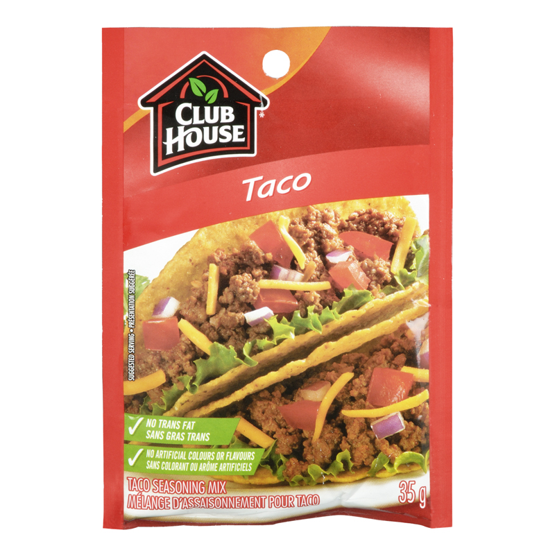 Club House Taco Seasoning Mix (12-35 g) (jit) - Pantree