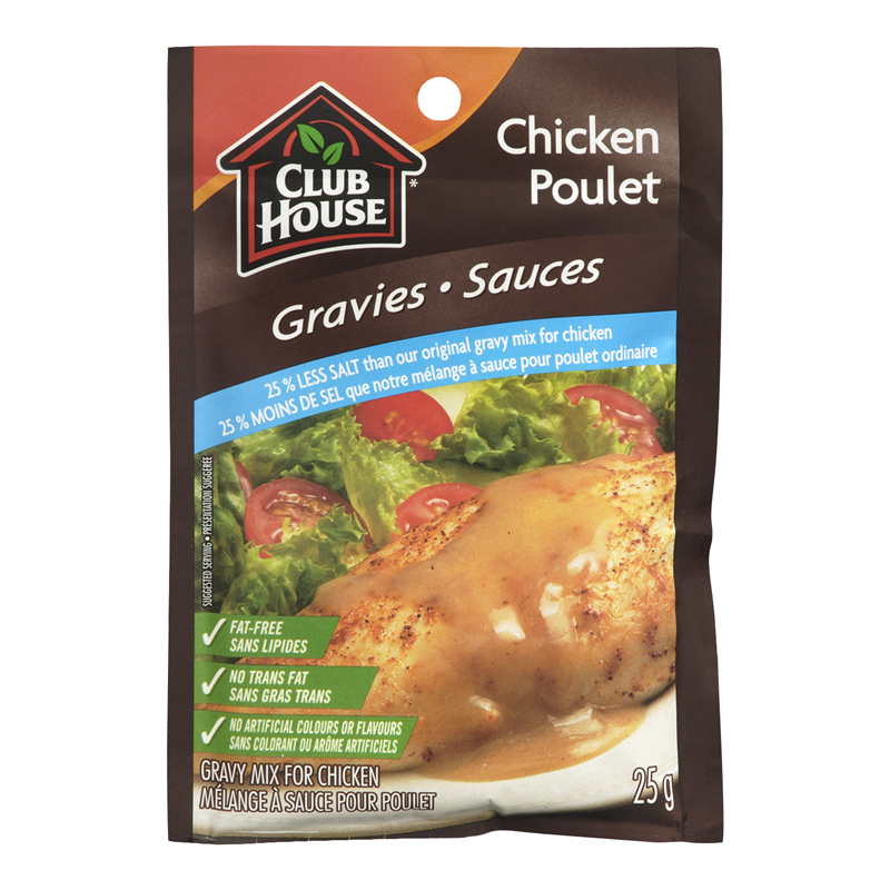 Club House Gravy For Chicken - 25% Less Salt (18-25 g) (jit) - Pantree