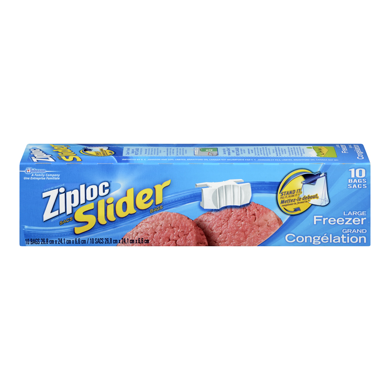 Ziploc Easy Zipper Large Freezer Bags (12-10 ea) (jit) - Pantree