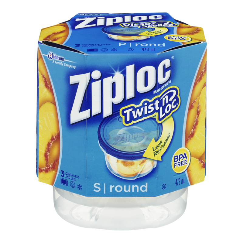 Ziploc Twist N Loc Container Small (6-3 Containers) (jit) - Pantree