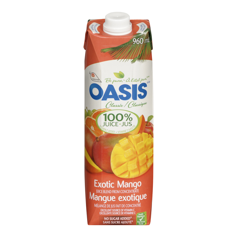 Oasis Exotic Mango Fruit Juice (12-960 mL) (jit) - Pantree