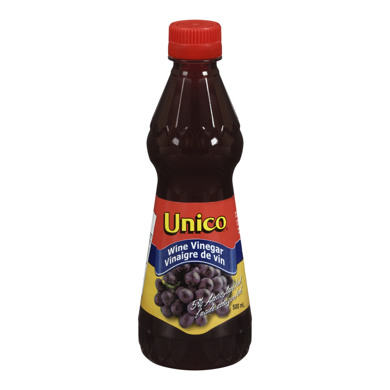 Unico Red Wine Vinegar (12-500 mL) (jit) - Pantree