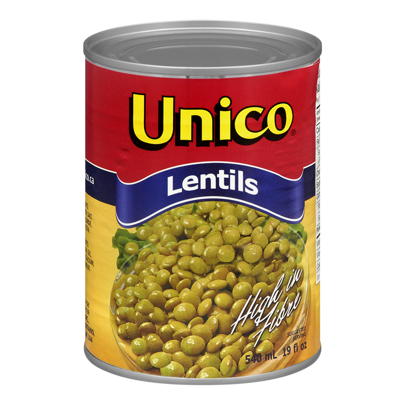 Unico Lentils (24-540 mL) - Pantree