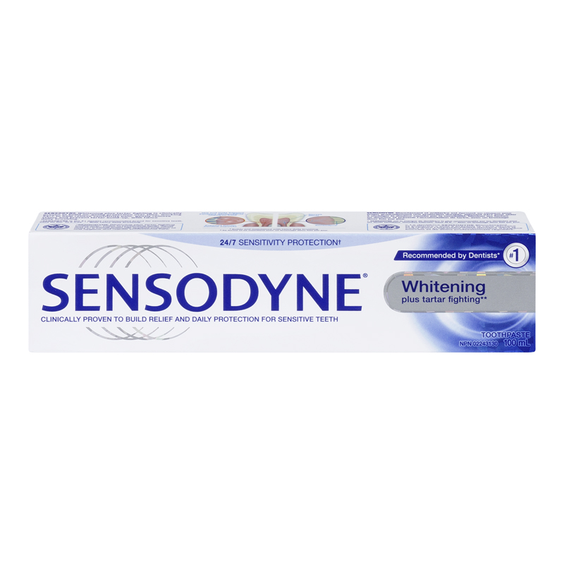 Sensodyne Whitening Plus Tartar Fighting Toothpaste (12-100 mL) (jit ...