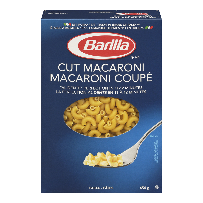 Barilla Pasta Cut Macaroni (Kosher) (16-454 g) (jit) - Pantree