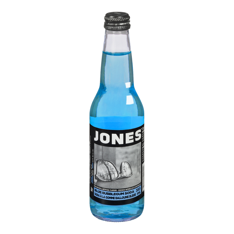 Jones Soda Blue Bubble Gum (12-355 mL) (jit) - Pantree