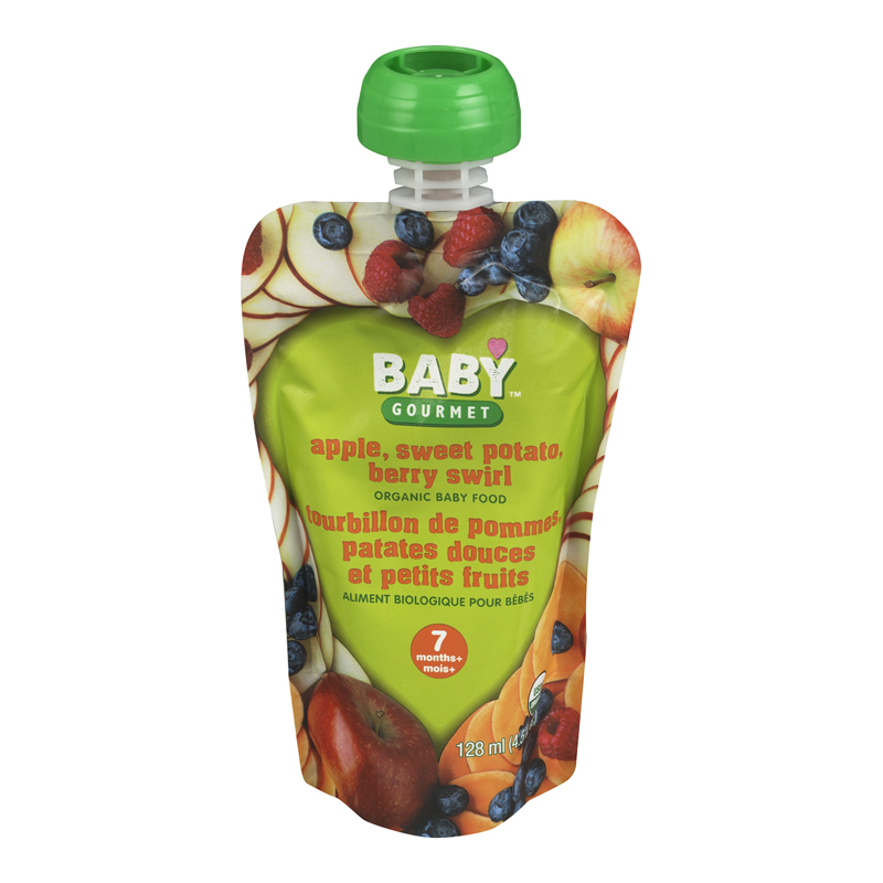 Baby Gourmet Baby Food Apple Sweet Potato Berry Swirl (12-128 mL) (jit) - Pantree