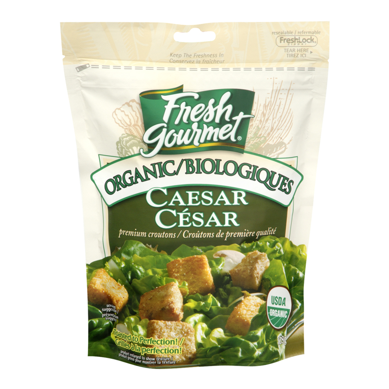 Fresh Gourmet Organic Caesar Croutons (9-128 g) (jit) - Pantree