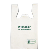 White Bio-degradable Bag With Handle (1000's) (jit) - Pantree