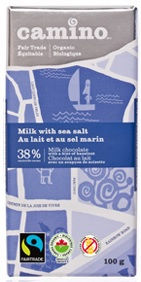 Camino Chocolate Bar Milk W/sea Salt 38% (Gluten Free) (12-100 g) (jit) - Pantree