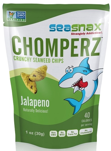 Seasnax Chomperz Seaweed Snack Jalapeno Chips (Non-GMO) (8-30 g) (jit) - Pantree