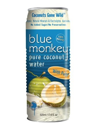 Blue Monkey Coconut Water w/ Pulp (24 - 520 mL) - Pantree