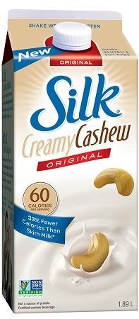 Silk Original Cashew (Gluten Free, Non-GMO, Vegan, Kosher) (1.89 L) (jit) - Pantree