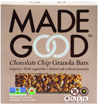 Made Good Chocolate Chip Organic Granola Bars (CASE: 30-24 g (Bars)) - Pantree