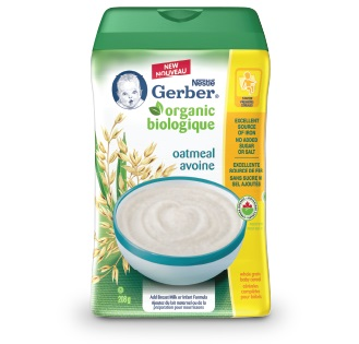 Gerber Oatmeal Organic Cereal (6-208 g) (jit) - Pantree