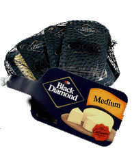 Black Diamond Medium Cheddar Cheese Portion Packs (100x21g) (85625) - Pantree