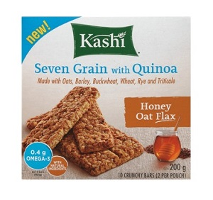 Kashi Bar Quinoa Crunch Honey Oat Flax 7 Grains (Non-GMO, Kosher) (12-200 g (120 Bars)) (jit) - Pantree